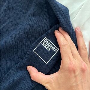 Vintage Goldman Sachs Navy Sweater for Men